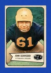 John Schweder Football Cards 1954 Bowman Prices