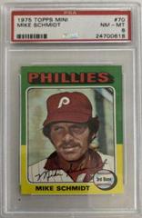 Mike Schmidt Baseball Cards 1975 Topps Mini Prices