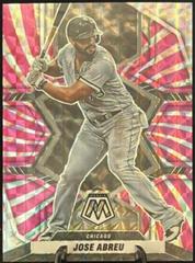 Jose Abreu [Pink Swirl] #116 Baseball Cards 2022 Panini Mosaic Prices
