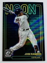 Jose Ramirez #NEON-9 Baseball Cards 2022 Panini Donruss Optic Neon Prices