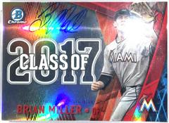 Brian Miller [Red Refractor] Baseball Cards 2017 Bowman Draft Class of Autographs Prices
