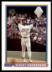 Rickey Henderson #692 Baseball Cards 1991 Bowman Prices