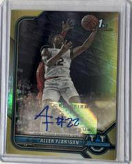 Allen Flanigan [Gold Refractor] Basketball Cards 2021 Bowman University Chrome Autographs Prices