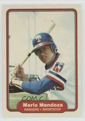 Mario Mendoza #325 Baseball Cards 1982 Fleer Prices