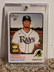 Wander Franco [French] #347 Baseball Cards 2022 Topps Heritage Prices
