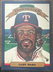 Gary Ward [Diamond Kings] Baseball Cards 1986 Donruss Prices