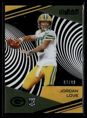 Jordan Love [Blue] Football Cards 2020 Panini Chronicles Clear Vision Rookies Prices
