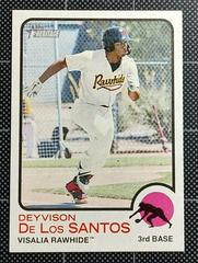 Deyvison De Los Santos [Flip Stock] #3 Baseball Cards 2022 Topps Heritage Minor League Prices