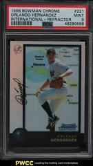 Orlando Hernandez [Refractor] #221 Baseball Cards 1998 Bowman Chrome International Prices