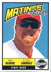 Mark McGwire Baseball Cards 2001 Upper Deck Vintage Matinee Idols Prices