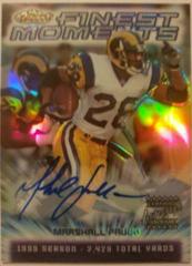 Marshall Faulk [Refractor Autograph] Football Cards 2000 Topps Finest Moments Prices