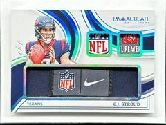 C.J. Stroud [Laundry Tag] #16 Football Cards 2023 Panini Immaculate Rookie Reserve Prices