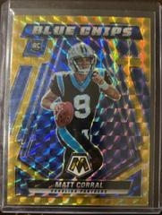 Matt Corral [Gold] Football Cards 2022 Panini Mosaic Blue Chips Prices