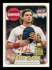 Andrew Benintendi [Red Ink] #ABE Baseball Cards 2018 Topps Heritage Real One Autographs Prices