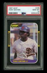 Tony Gwynn #235 Baseball Cards 1987 Leaf Prices