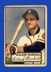 Willard Marshall Baseball Cards 1952 Topps Prices