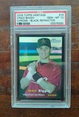 Craig Biggio [Black Refractor] #74 Baseball Cards 2006 Topps Heritage Chrome Prices