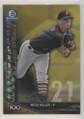 Mitch Keller [Gold Refractor] Baseball Cards 2017 Bowman Scouts' Top 100 Prices