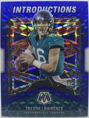 Trevor Lawrence [Blue] #I-1 Football Cards 2021 Panini Mosaic Introductions Prices