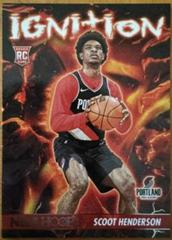 Scoot Henderson #22 Basketball Cards 2023 Panini Hoops Ignition Prices