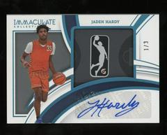 Jaden Hardy [Patch Autograph Brand Logo] #32 Basketball Cards 2022 Panini Immaculate Collection Collegiate Prices