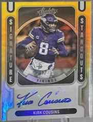 Kirk Cousins [Gold] #SS-KC Football Cards 2022 Panini Absolute Signature Standouts Prices