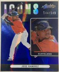 Jose Ramirez [Spectrum Blue] #I-5 Baseball Cards 2022 Panini Absolute Icons Prices