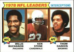 Willie Buchanon, Ken Stone, Thom Darden [Interception Leaders] Football Cards 1979 Topps Prices