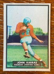 John Karras [UN Rubbed] #9 Football Cards 1951 Topps Magic Prices