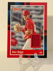 Alec Bohm [Red] #R88M-AB Baseball Cards 2022 Panini Donruss Retro 1988 Materials Prices