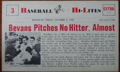 Bevans Pitches #3 Baseball Cards 1960 NU Card Baseball Hi Lites Prices