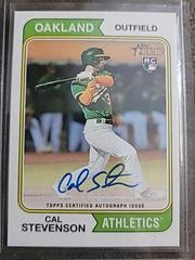 Cal Stevenson #ROA-CSN Baseball Cards 2023 Topps Heritage Real One Autographs High Number Prices
