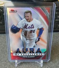 Pete Alonso [Red] #AE-PA Baseball Cards 2022 Topps Finest Aura of Excellence Prices
