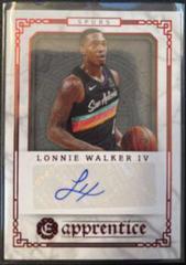 Lonnie Walker IV [Red] Basketball Cards 2020 Panini Chronicles Apprentice Signatures Prices