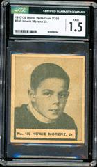 Howie Morenz Jr. #100 Hockey Cards 1937 V356 World Wide Gum Prices