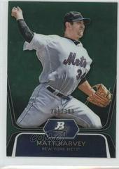 Matt Harvey [Green Refractor] #BPP18 Baseball Cards 2012 Bowman Platinum Prospects Prices