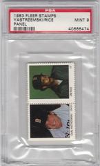 Rice, Yastrzemski [Panel] Baseball Cards 1983 Fleer Stamps Prices