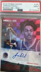 Jordan Poole [Red] Basketball Cards 2019 Panini Hoops Rookie Ink Autographs Prices