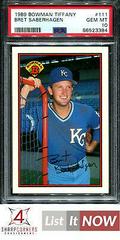 Bret Saberhagen #111 Baseball Cards 1989 Bowman Tiffany Prices