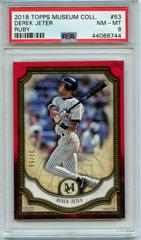 Derek Jeter [Ruby] #53 Baseball Cards 2018 Topps Museum Collection Prices