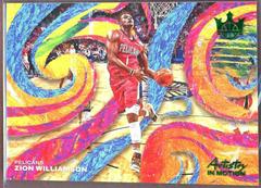 Zion Williamson [Jade] #27 Basketball Cards 2022 Panini Court Kings Artistry in Motion Prices