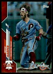 Bryce Harper [Red Foil] #188 Baseball Cards 2020 Topps Opening Day Prices