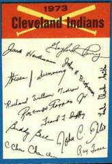 Cleveland Indians Baseball Cards 1973 O Pee Chee Team Checklists Prices