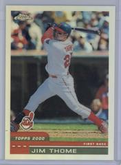 Jim Thome [Refractor] #360 Baseball Cards 2000 Topps Chrome Prices