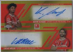 Kevin Schade, Lucas Holer [Gold] Soccer Cards 2022 Topps Chrome Bundesliga Dual Autographs Prices