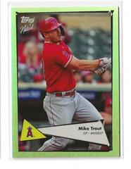 Mike Trout [Seafoam] #11 Baseball Cards 2022 Topps X Naturel 1952 Prices