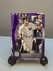 Aaron Judge [Purple Pattern] #2 Baseball Cards 2022 Bowman Prices