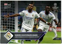 Rodrygo, Camavinga Soccer Cards 2021 Topps Now UEFA Champions League Prices