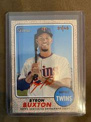 Byron Buxton [Red Ink] #BB Baseball Cards 2017 Topps Heritage Real One Autographs Prices