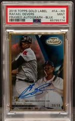 Rafael Devers [Blue] #FA-RD Baseball Cards 2018 Topps Gold Label Framed Autograph Prices